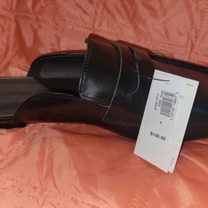 Banana Republic Preppy Mule black leather NWT